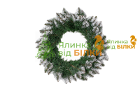 Вінок Лідія з білими кінчиками 35 см