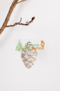 Шишка Айворі з бісером, Код товару:YUSJ10-69A
